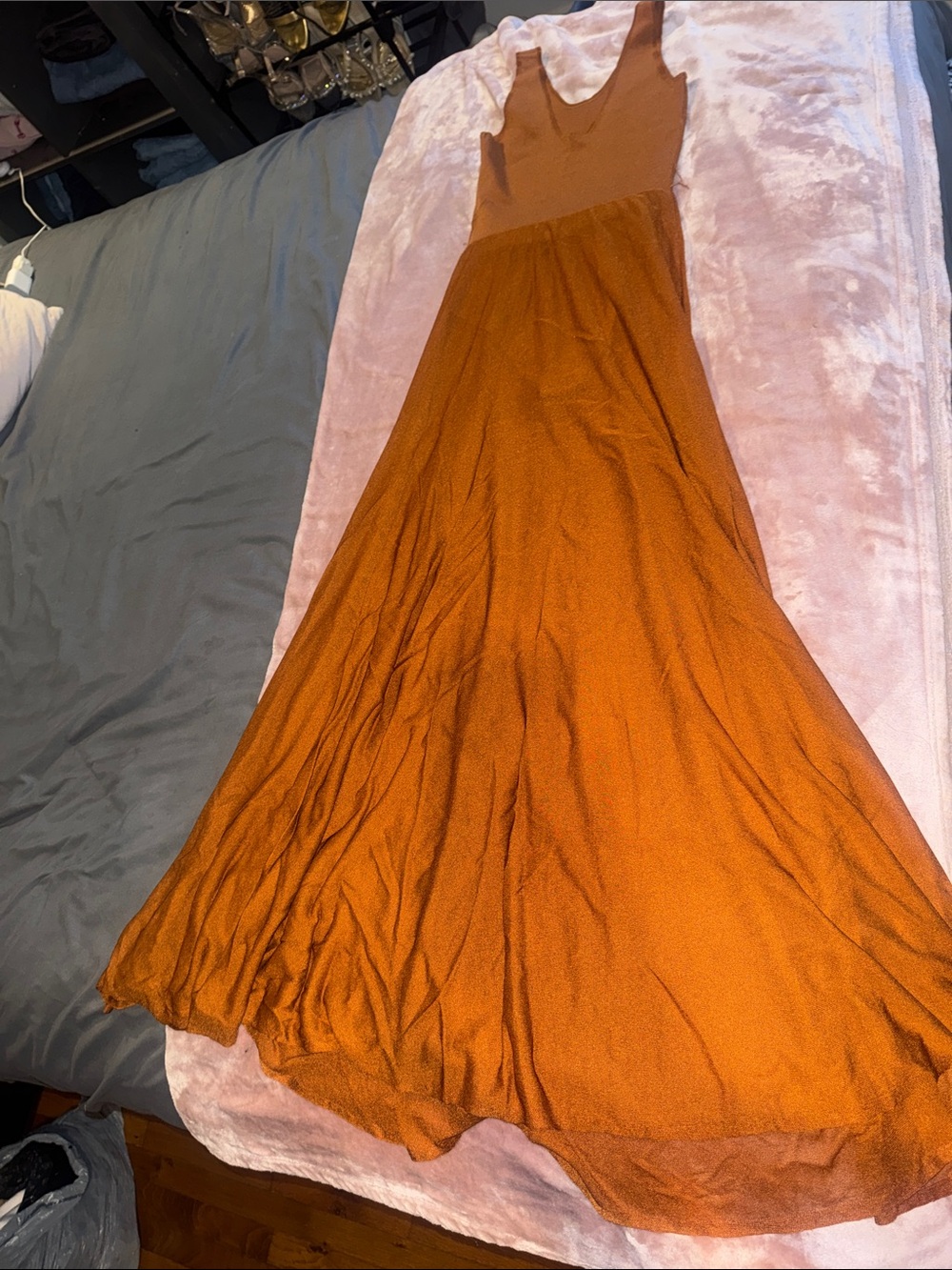Zimmermann Rust Orange Maxi Dress